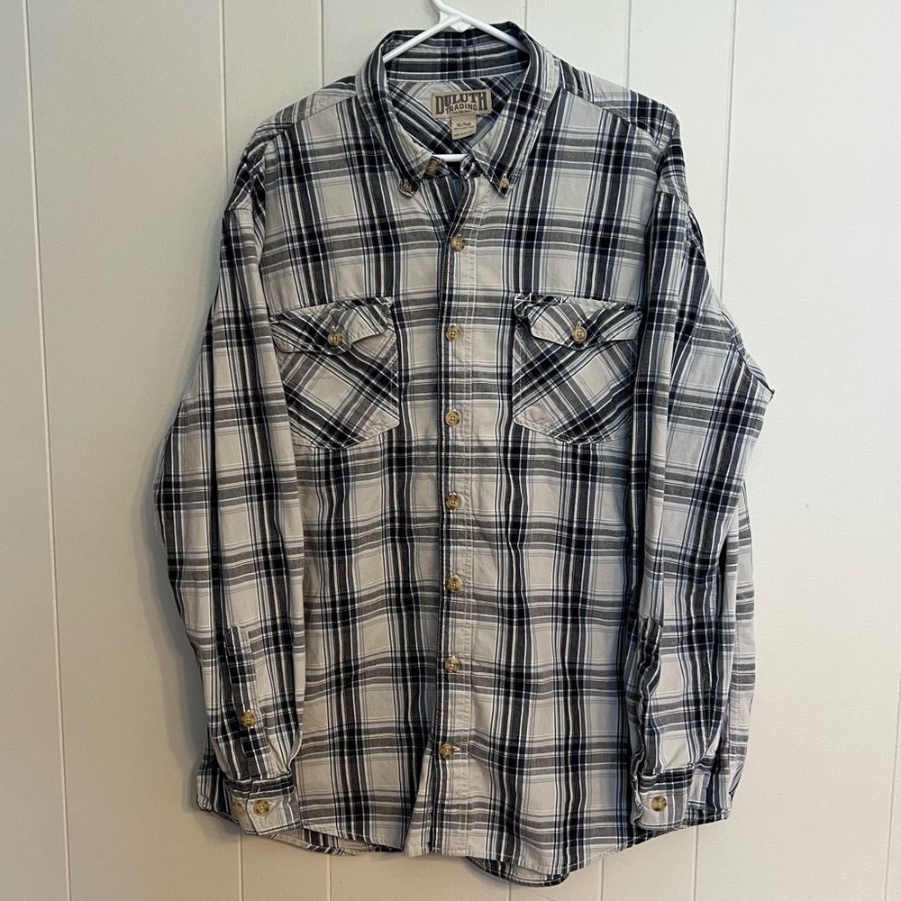 Duluth trading‎ co long sleeve plaid button-down size XL/TAll